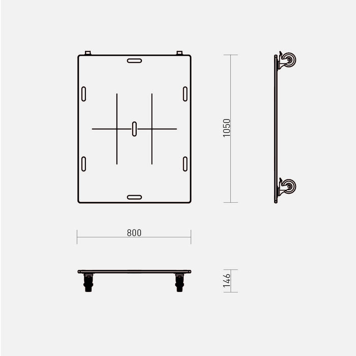 X-cart transport trolley - also for mobile stands